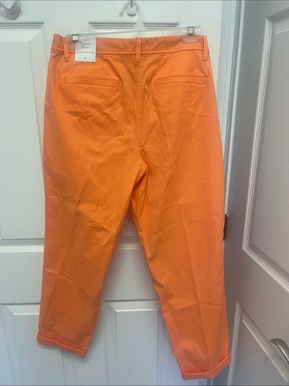 Talbots Orange Cropped Ankle Pants - Picture 3 of 4
